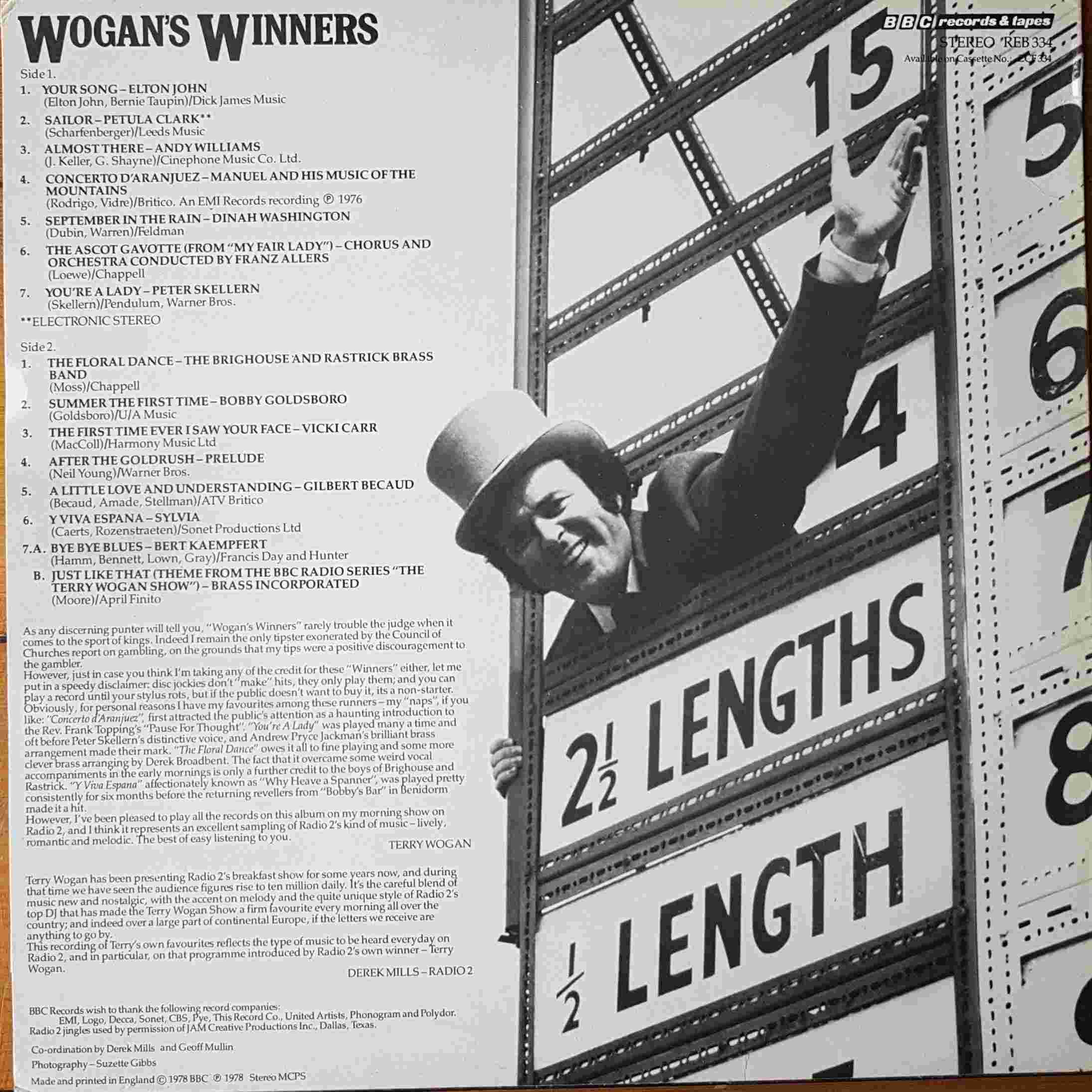 Picture of REB 334 Wogan's winners by artist Various from the BBC records and Tapes library